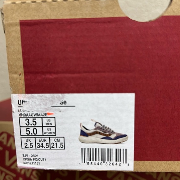 Vans Ultrarange Exo Se animals print striped ultra Cush women’s size 5 - Picture 11 of 11